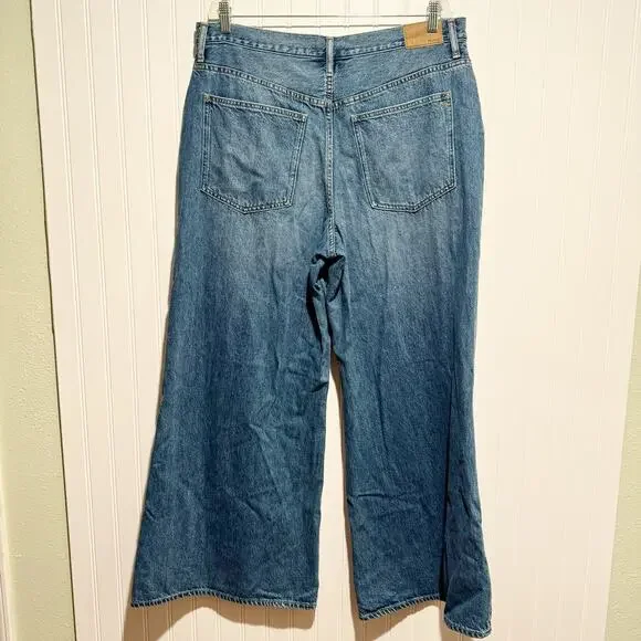 Madewell Extra Wide Leg Jeans High Waisted Size 33 - Picture 5 of 7
